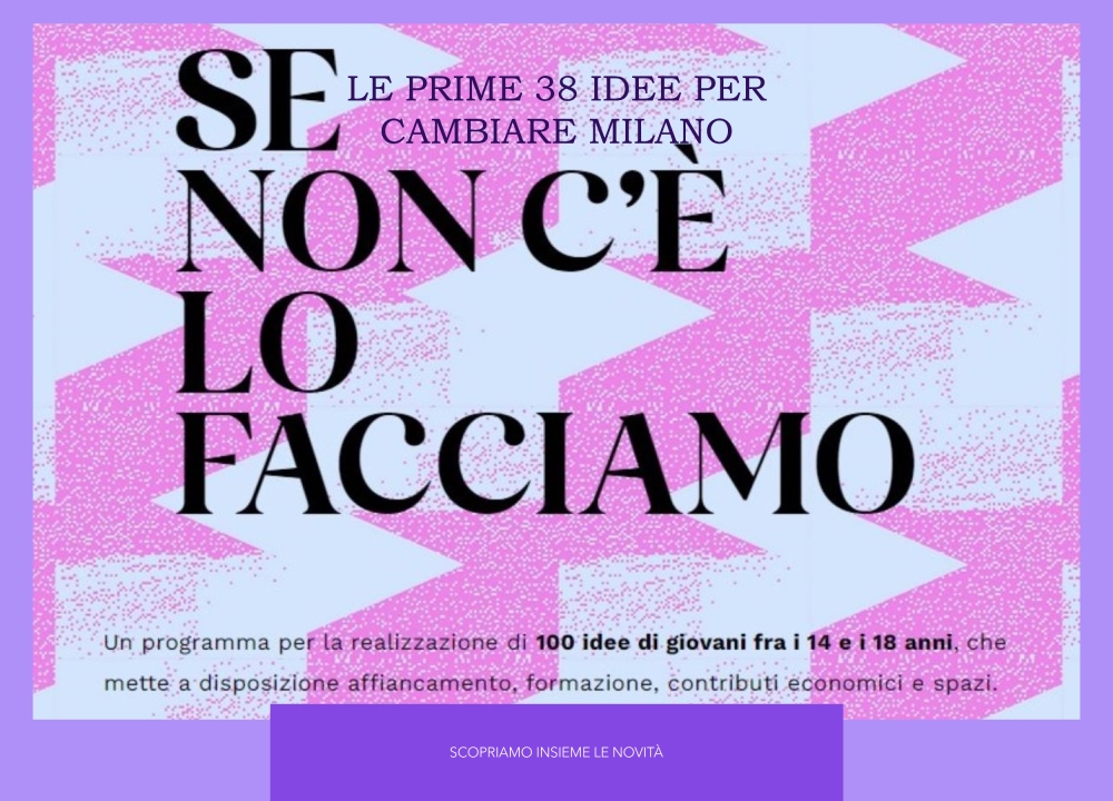 38 Idee Giovanili Prendono Vita con il Programma 100 Idee