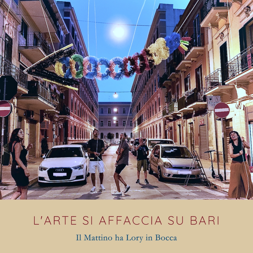 L'Arte si Affaccia su Bari: ''Il Mattino ha Lory in Bocca'' Trasforma i Balconi di Madonnella in un Palcoscenico Urbano