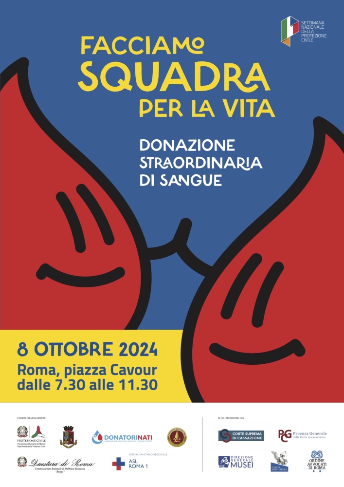 Facciamo squadra per la vita: donazione straordinaria di sangue a Piazza Cavour